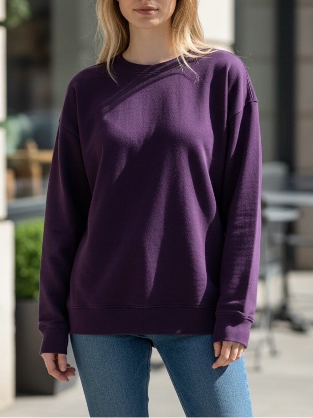 Wildfox Purple Roadtrip Crew Neck Sweatshirt